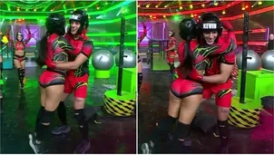 Onelia Molina corre a darle tremendo abrazo con Kevin Díaz tras vencer a Melissa Loza / AméricaTV