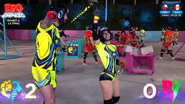 Jota Benz se acercó a Onelia Molina y gritó: “¡Para ti, Nieve!”. Foto: América TV Jota Benz se acercó a Onelia Molina y gritó: “¡Para ti, Nieve!”. Foto: América TV