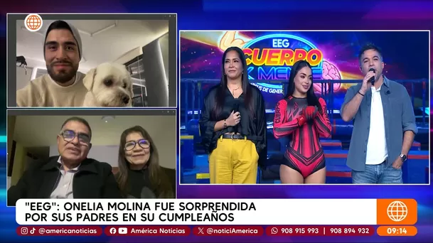 Leonardo Molina, hermano de Onelia, contó que llegaron arreglos de rosas a su casa por el cumpleaños de la modelo / América Tv Leonardo Molina, hermano de Onelia, contó que llegaron arreglos de rosas a su casa por el cumpleaños de la modelo / América Tv