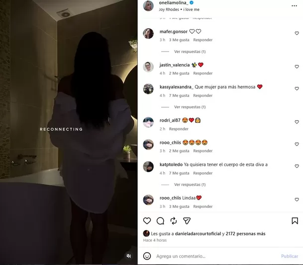 Varios usuarios destacaron el tono del video y la forma en la que Onelia Molina decidió mostrarse. Foto: Instagram Varios usuarios destacaron el tono del video y la forma en la que Onelia Molina decidió mostrarse. Foto: Instagram