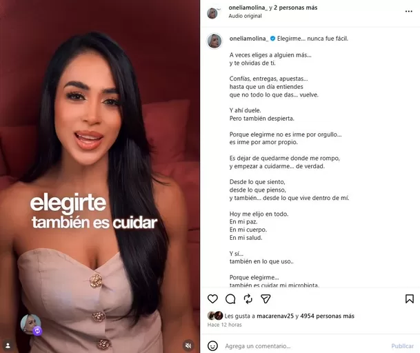 Onelia Molina contó que decidió hacerse una prueba de ETS tras el ampay de Mario Irivarren.