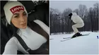 Onelia Molina sorprendió con impactante salto en la nieve