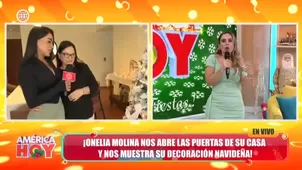 Onelia Molina y su suegra derrocharon complicidad en un enlace en vivo para 'América Hoy'. Video: América TV