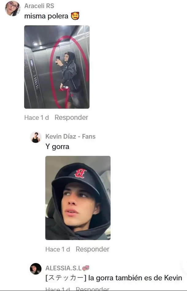 Los seguidores de la chica reality compararon fotografías y aseguraron que Onelia Molina lució la gorra y la polera que antes había usado Kevin Díaz Video: TikTok @oneliamolina_ Los seguidores de la chica reality compararon fotografías y aseguraron que Onelia Molina lució la gorra y la polera que antes había usado Kevin Díaz Video: TikTok @oneliamolina_