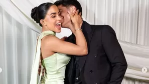 La pareja fue captada muy cariñosa durante una celebración especial para una persona cercana a Onelia Molina. Video: Instagram @oneliamolina_