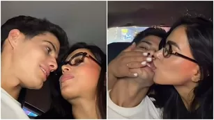 Onelia Molina y Kevin Díaz se lucen a puros besos en coqueto video dentro de auto / IG: oneliamolina_