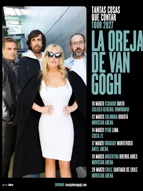 La Oreja de Van Gogh realizará un concierto en Perú el próximo 14 de marzo / IG: @laorejadevangogh La Oreja de Van Gogh realizará un concierto en Perú el próximo 14 de marzo / IG: @laorejadevangogh