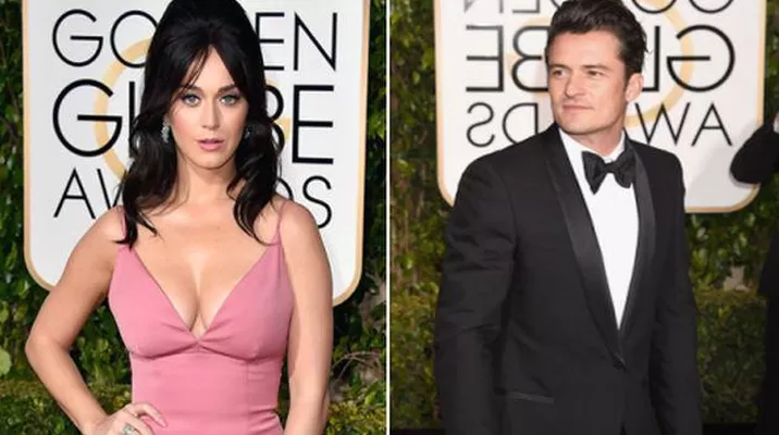 Katy Perry y Orlando Bloom juntos en los Golden Globe Awards. Foto: Planeta Katy Perry y Orlando Bloom juntos en los Golden Globe Awards. Foto: Planeta