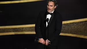 Oscar 2020: Joaquin Phoenix gana la estatuilla a Mejor Actor por su papel en Joker. Foto: AFP