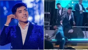 Óscar Junior se cayó del escenario en pleno concierto de 'Bella Luz' / IG: oscarjunior_custodio16 / TikTok: MOTOS SÚPER EXTREMO - Camaná