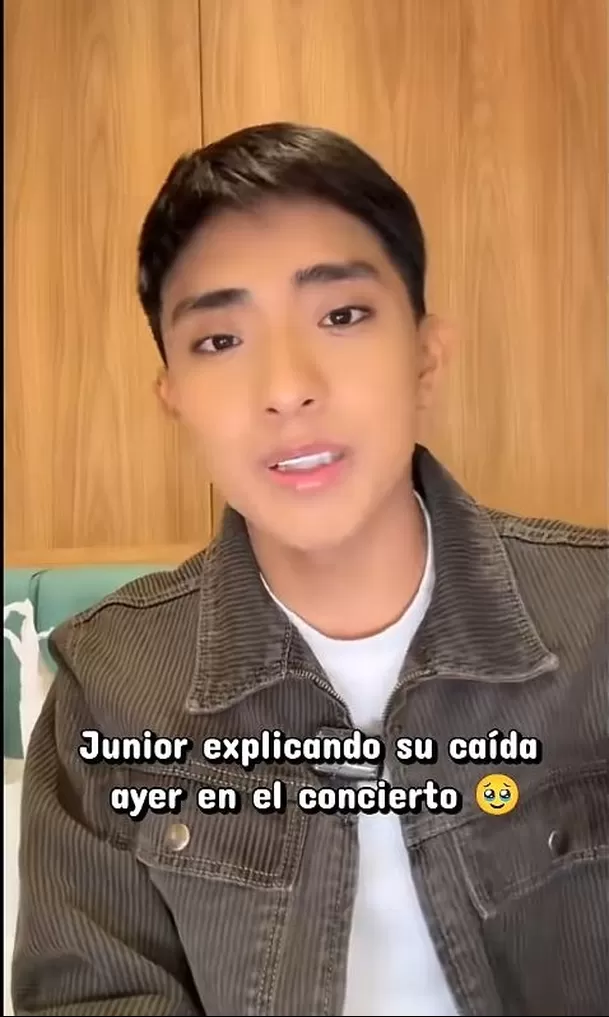  Óscar Junior Custodio explicó su caída del escenario / TikTok: Ana clips