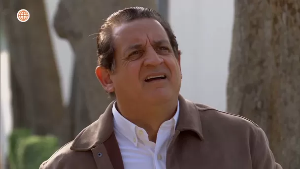 Miguel Ignacio quedó sorprendido al ver a Oto trepado en un árbol. Fuente: AméricaTV