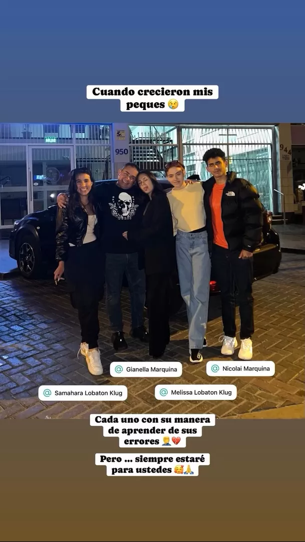 El emotivo mensaje de Raúl Marquina a Samahara Lobatón tras momento complicado por agresión de Bryan Torres / Instagram