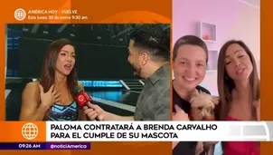 Paloma Fiuza quiere que Brenda Carvalho anime la fiesta por los 9 años de su perrito Thomas