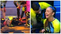 Paloma Fiuza sufrió fuerte lesión durante la competencia. Fuente: AméricaTV