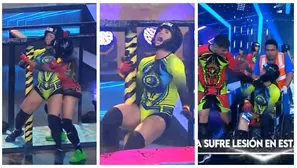 Paloma Fiuza sufrió fuerte lesión durante la competencia. Fuente: AméricaTV