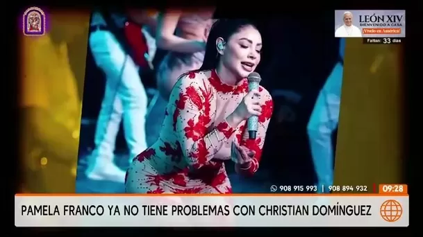 La cantante contó cómo es la comunicación que mantiene con el padre de su hija y fue consultada por la reciente cirugía a la que se sometió su expareja./ América TV La cantante contó cómo es la comunicación que mantiene con el padre de su hija y fue consultada por la reciente cirugía a la que se sometió su expareja./ América TV