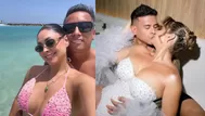 Pamela Franco brinda con Cueva tras boda de Christian y Karla