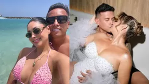 Pamela Franco y Christian Cueva salieron del país horas antes del matrimonio del cantante de cumbia. Video: América TV