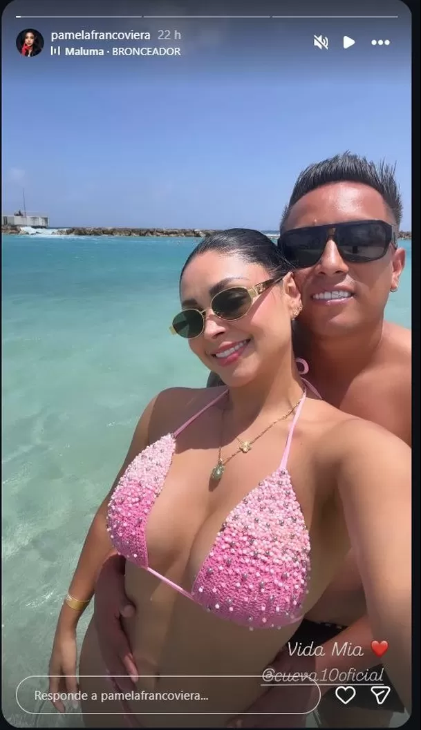 Pamela Franco y Christian Cueva salieron del país horas antes del matrimonio del cantante de cumbia. Foto: IG @pamelafrancoviera Pamela Franco y Christian Cueva salieron del país horas antes del matrimonio del cantante de cumbia. Foto: IG @pamelafrancoviera