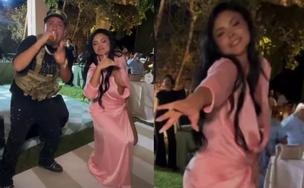 La cantante vivió un momento de tensión durante una celebración privada, luego de que el pronunciado escote de su vestido casi le jugara una mala pasada Video: Instagram @elcangridelcallao La cantante vivió un momento de tensión durante una celebración privada, luego de que el pronunciado escote de su vestido casi le jugara una mala pasada Video: Instagram @elcangridelcallao