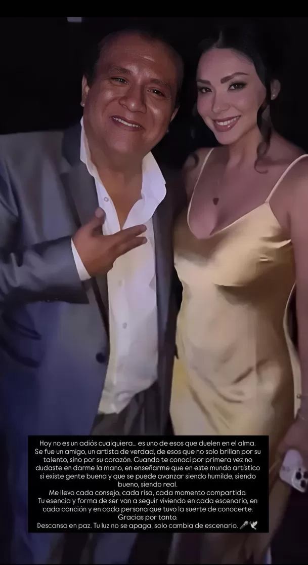 Pamela Franco expresó su dolor por la muerte de Manolo Rojas. Foto: Instagram