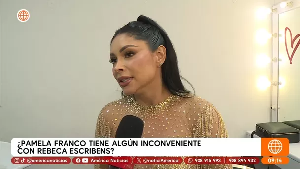 Pamela Franco confiesa si tiene algo en contra de Rebeca Escribens / Captura