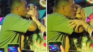 Pamela Franco hizo cara de 'asco' cuando Cueva le robó un beso/Foto: Instagram | Video: Instarandula