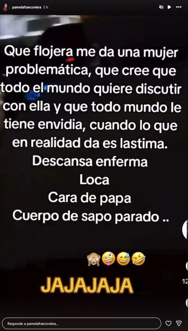 Pamela Franco impactó con fuerte mensaje en redes sociales / Instagram