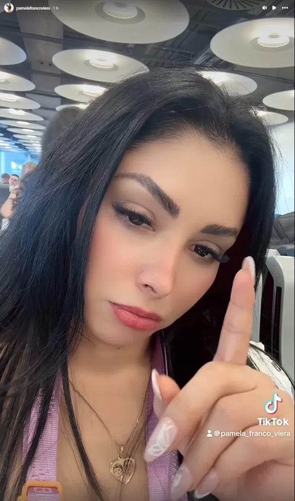 Pamela Franco compartió polémico audio. Fuente:TikTok Pamela Franco compartió polémico audio. Fuente:TikTok