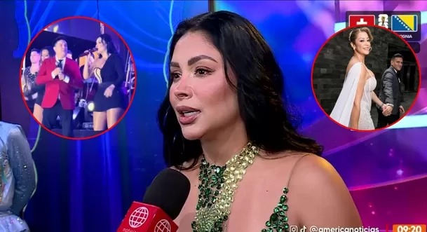 Pamela Franco niega que su canción con Leonard León se estrenó para incomodar a Christian Domínguez y Karla Tarazona / América Espectáculos Pamela Franco niega que su canción con Leonard León se estrenó para incomodar a Christian Domínguez y Karla Tarazona / América Espectáculos