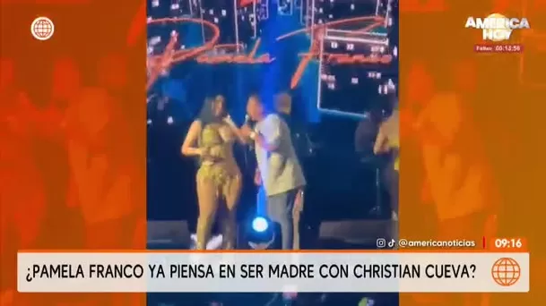 Pamela Franco ilusionada con la idea de ser madre junto a Christian Cueva/ América TV