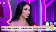 Pamela Franco reacciona a pregunta sobre mala racha musical