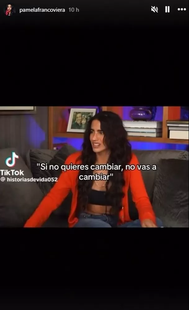 Pamela Franco reflexiona sobre la terapia ¿Dardo para Pamela López? /IG: @pamelafrancoviera Pamela Franco reflexiona sobre la terapia ¿Dardo para Pamela López? /IG: @pamelafrancoviera
