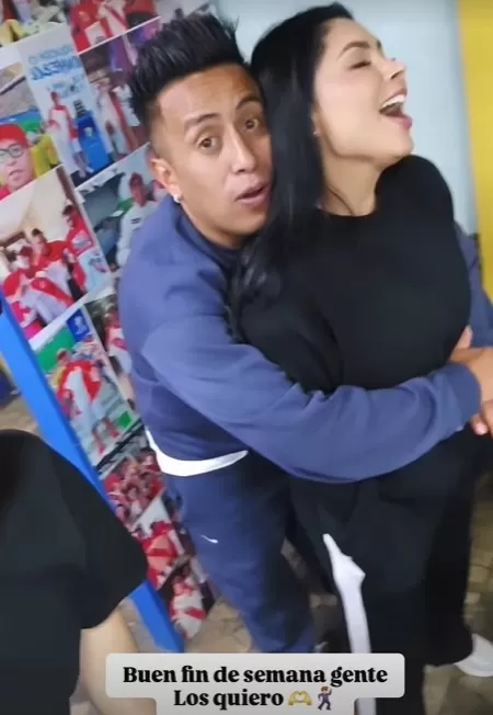 Pamela Franco se deshizo en besos y abrazos con Christian Cueva/Foto: Instagram