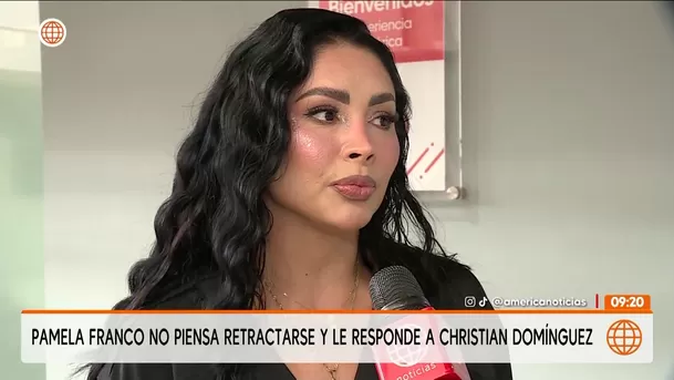 Pamela Franco no se callará ante la polémica con Christian Domínguez / Captura