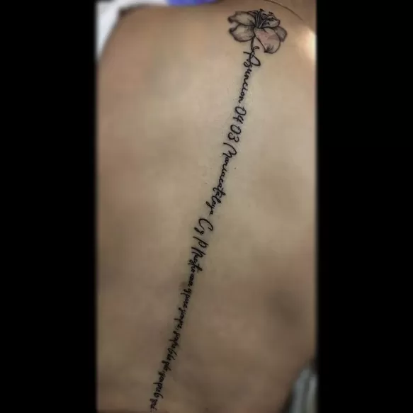 Este fue el tatuaje que se hizo Pamela López en honor a Christian Domínguez/Foto: Instagram