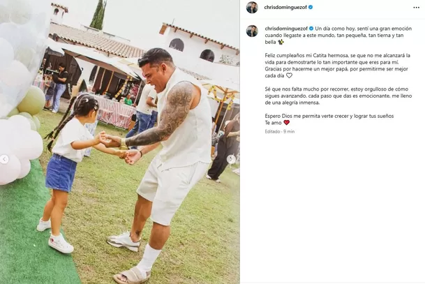 La amorosa dedicatoria de Christian Domínguez para su pequeña hija con Pamela Franco / Instagram La amorosa dedicatoria de Christian Domínguez para su pequeña hija con Pamela Franco / Instagram