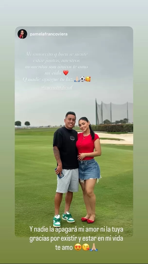 Pamela Franco y Christian Cueva "callan" a quienes afirman una crisis en su relación / Instagram