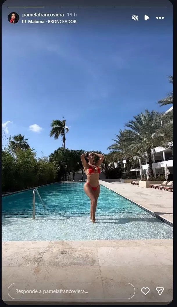 Pamela Franco y Christian Cueva sorprenden con inesperada publicidad mientras disfrutan del mar. Foto: Instagram @pamelafrancoviera