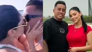 Pamela Franco y Cueva protagonizan apasionado momento en Panamá
