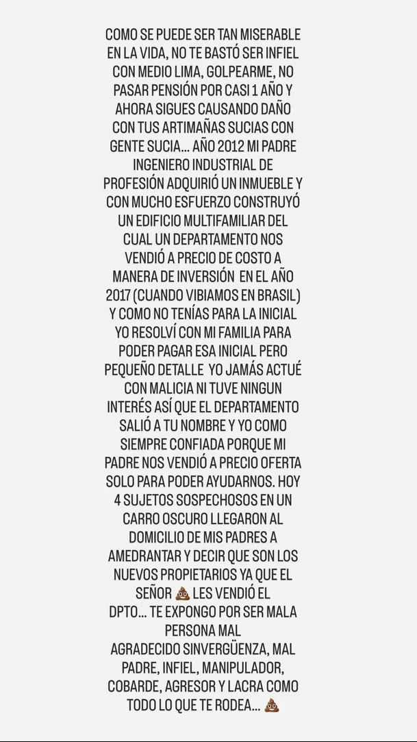 La fuerte acusación de Pamela López contra Christian Cueva / Instagram