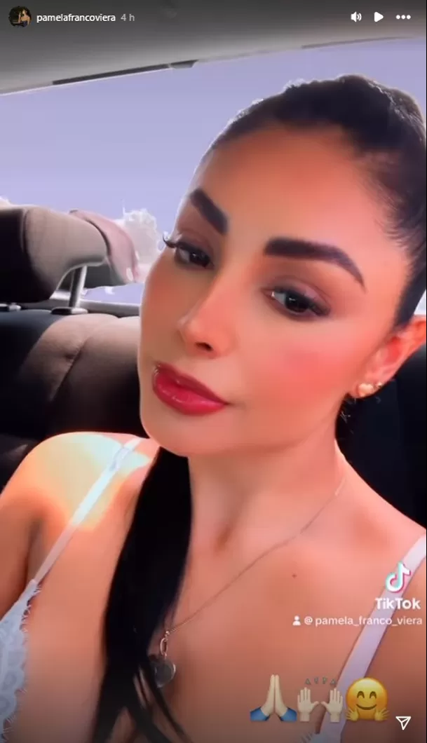 Pamela Franco compartió polémico audio en TikTok. Fuente: Instagram