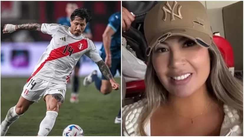 Pamela López asistió al Perú vs. Paraguay y alentó a Gianluca Lapadula