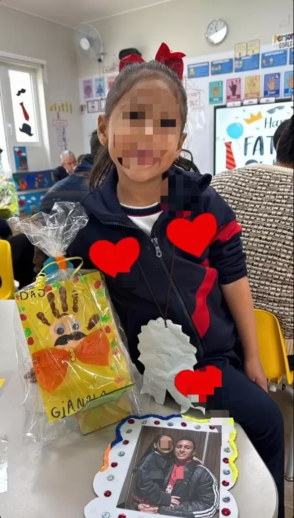 Hija de Christian Cueva con regalo por el Día del Padre. Fuente: Instagram