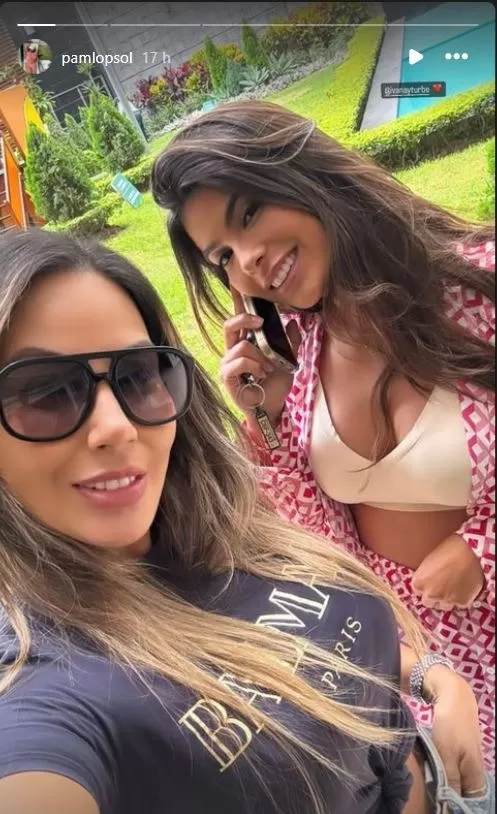 Pamela López compartió en sus redes sociales las imágenes de su visita a Ivana Yturbe/Foto: Instagram