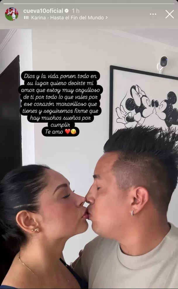 Christian Cueva compartió un reciente mensaje de amor a Pamela Franco. Fuente: Instagram