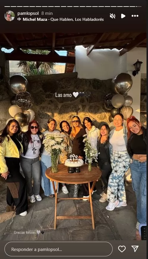 Ellas fueron las asistentes al cumpleaños de Pamela López entre ella Ivanna Yturbe/Foto: Instagram