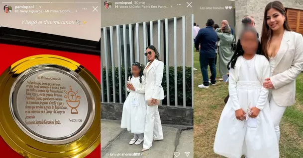 Pamela López celebró la Primera Comunión de su hija el último sábado 23 de noviembre / Instagram