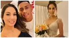 Pamela López fue captada con velo de novia en París tras perdonar a Christian Cueva